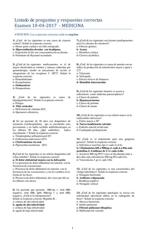 Cuestionario Anatom A Listado De Preguntas Y Respuestas Correctas