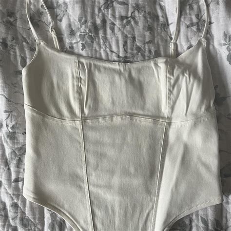 Glassons White Corset Aus Size Us Size Sold Depop