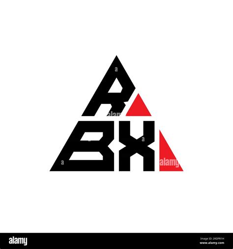 Rbx Triangle Letter Logo Design With Triangle Shape Rbx Triangle Logo