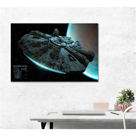 Star Wars Poster Millennium Falcon Posters Buy Now In The Shop Close