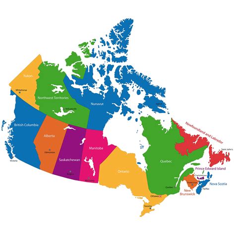 Map Canada Provinces And Capitals – Get Map Update