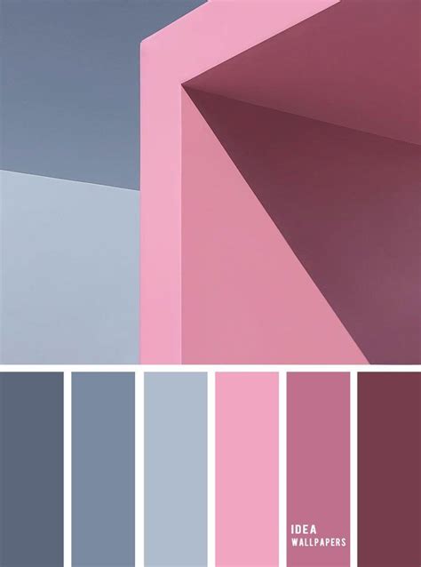 19 The perfect pink color combinations { Pink hues + Blue Grey } - Idea ...