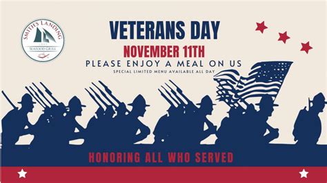 Veterans Day 2023 - Smiths Landing Seafood Grill