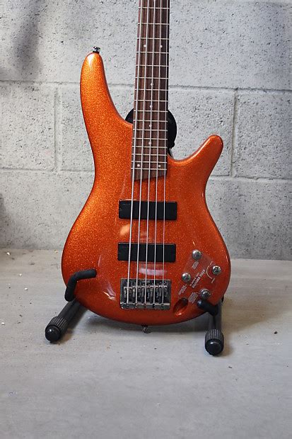 Ibanez Sr305 5 String Electric Bass Orange Metallic Reverb