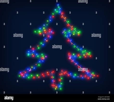 Christmas tree shape of Christmas lights LED decoration background for ...