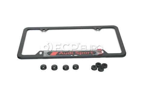 Audi Sport License Plate Frame Genuine Audi Zaw071801sdx9 Fcp Euro