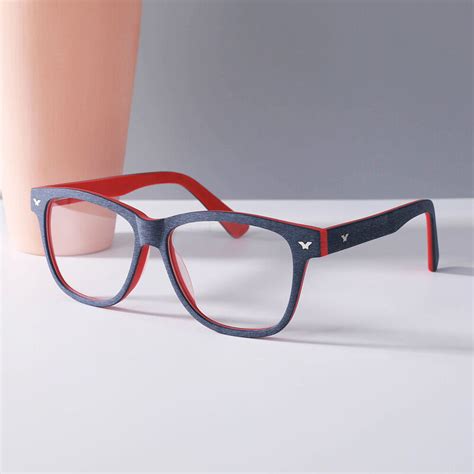 Noah Rectangle Blue Glasses