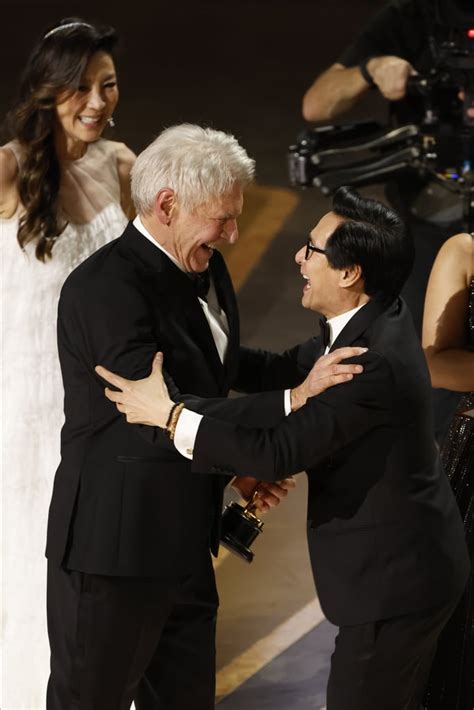 Ke Huy Quan And Harrison Ford Reunite At Oscars Popsugar