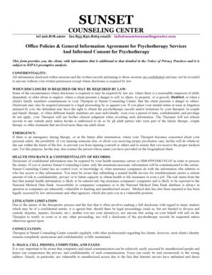 Fillable Online SCC Intake Forms 2014 Sunset Counseling Center Fax