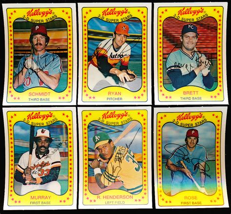 Lot Detail 1981 Kelloggs 3 D Baseball Complete Set Of 66