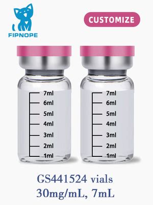 Pharmaceutical Grade GS 441524 30mg ML For FIP Cat Treatment GS 441