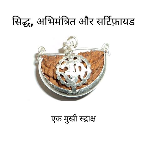 1 Mukhi Rudraksha Pendent New - Lab Certified Rudraksha in Best price.