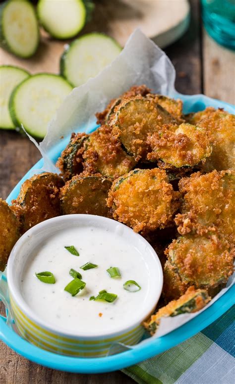 Fried Zucchini Chips Spicy Southern Kitchen