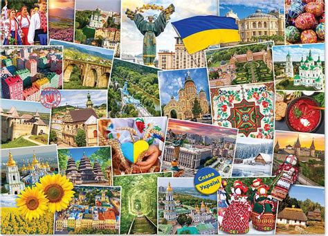 Puzzle Collage Dell Ucraina 1 000 Pezzi Puzzle Mania It