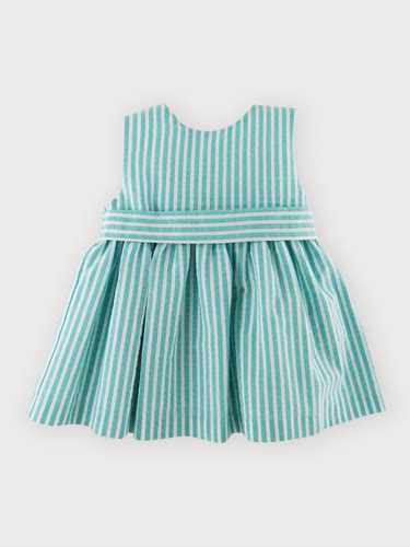 Sardon Mint Striped Dress With Back Bow 23ab 04 Mama And Me Kids