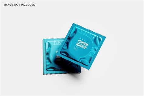 Premium Psd Condom Packet Packaging Mockup