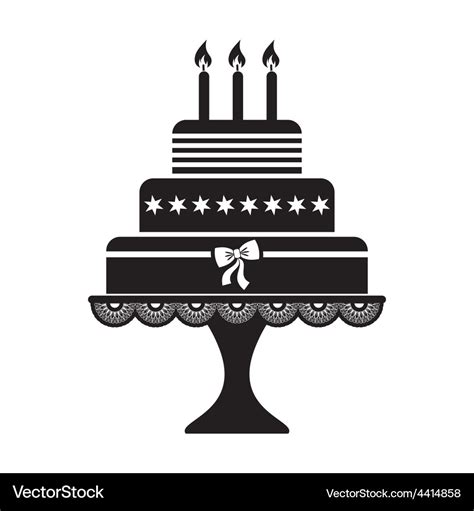 Birthday cake Royalty Free Vector Image - VectorStock