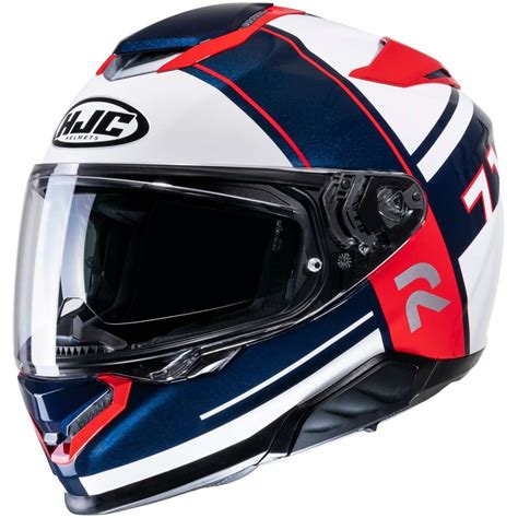 Casque De Moto Int Gral Hjc Rpha Zecha Mc Blanc Bleu Vente En