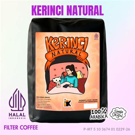 Jual Kieta Roastery Biji Kopi Kerinci Natural Arabika Bubuk