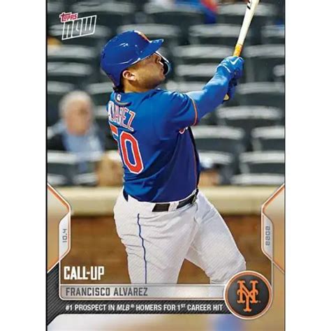 Mlb New York Mets Bowman Single Card Francisco Alvarez Rookie