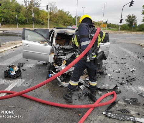 Video Foto Drama Na Mi Eluku Opel Se Zapalio Nakon Sudara Voza