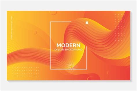 Modern Abstract Orange Background Shapes Graphic By Boskecil Creative