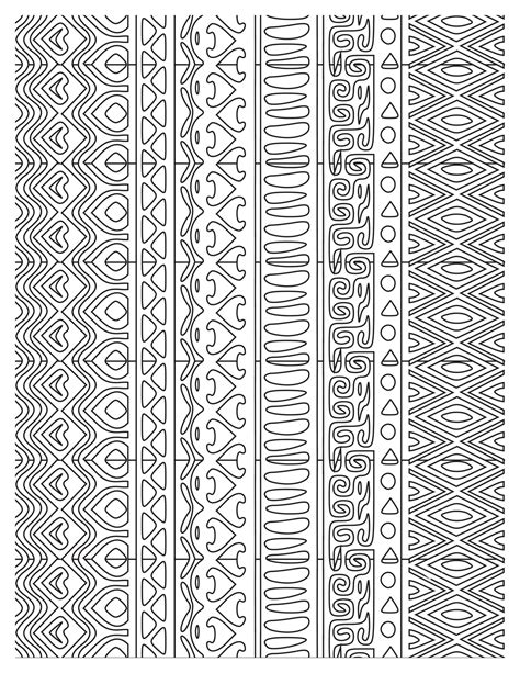 African Design Coloring Pages | Cultural Patterns to Color