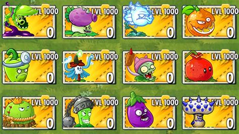 Plants Vs Zombies 2 Mod All Plants Level 1000 Power Up Vs All Final