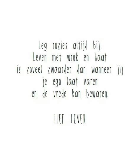 Lief Leven Mooie Woorden Citaten Leven