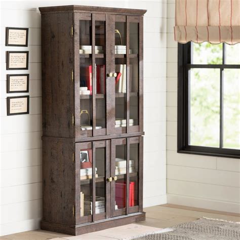 Laurel Foundry Modern Farmhouse Sebastien Tall Display Cabinet