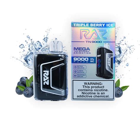 triple berry ice raz vape  refreshing experience razz official