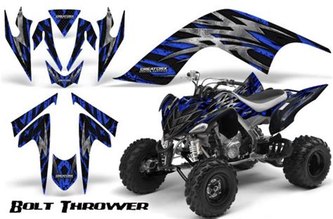 Yamaha Raptor 660 Graphics Kit Creatorx Decals Stickers Dragon Fury Red White