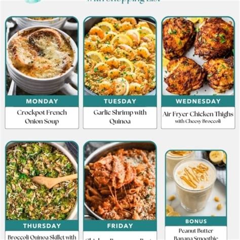 Free Healthy Weekly Meal Plans Page Of Wellplated