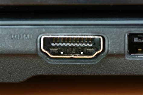 Macro HDMI Port Stock Photo Image 14166030