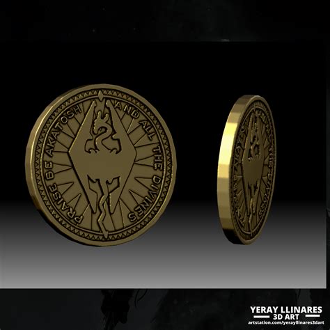 STL file Septim Coin from Skyrim 🪙・3D printable model to download・Cults