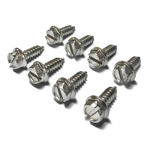 Amazon License Plate Screw Kit Set Of Stainless Steel Screws