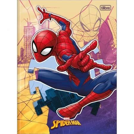 Caderno De Caligrafia SpiderMan Homem Aranha Brochura Univ 40 Fs