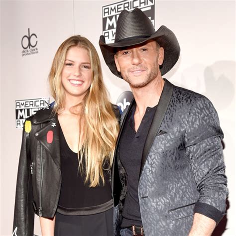 Tim McGraw and His Daughter Maggie Enjoy Family Night at the 2016 AMAs ...