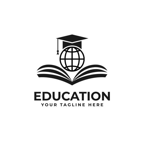 Education Logo Vector Black