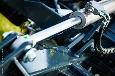 hydraulic system  modern machine stock photo adobe stock