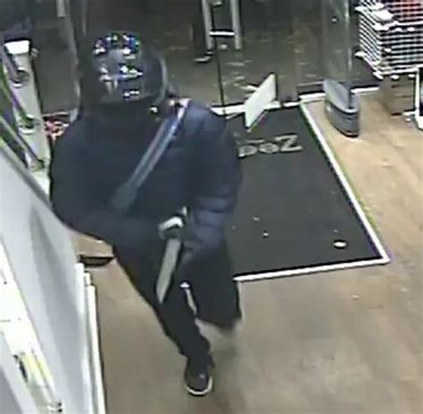 Terrifying Moment Moped Enabled Robbers Storm Shop And Threaten Manager