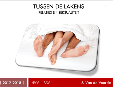 Tussen De Lakens Is Een Interactief Lespakket Voor Relationele En