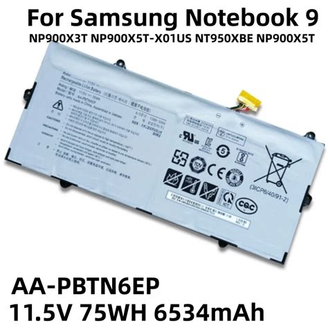 New Genuine Aa Pbtn Ep Laptop Battery For Samsung Notebook Pro