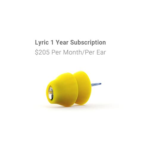 Phonak Lyric Invisible Hearing Aid - 1 Year Subscription (Monaural ...