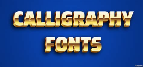 Calligraphy Fonts Text Effect and Logo Design Font