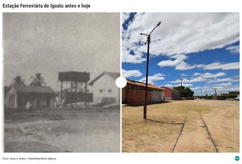 Antes e depois Estação Ferroviária de Iguatu Flourish