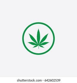 Cannabis Marijuana Icon Silhouette Vector Illustration Stock Vector (Royalty Free) 642602539 ...