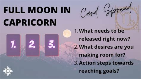 Tarot Spread In Capricorn Moon Full Moon Tarot Spreads