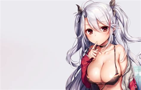 Wallpaper Girl Sexy Long Hair Boobs Anime Beautiful Breasts