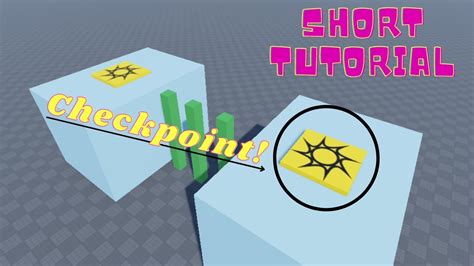 Roblox Checkpoints Tutorial For Obbies Youtube